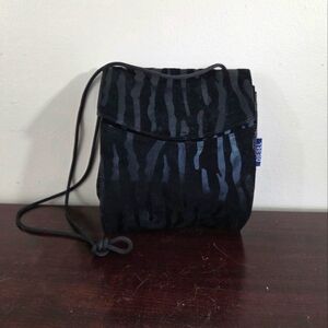 Diesel Faux Leather Animal Stripe Print Crossbody Purse ~ Pre-Owned